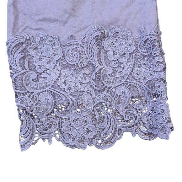 Haute Monde Lace Lilac Pencil Bodycon Skirt Women’s S Spring Office Easter Girly - Picture 4 of 9